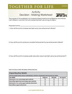 Activity Decision-Making Worksheet