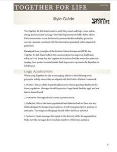 Together for Life Utah Style Guide